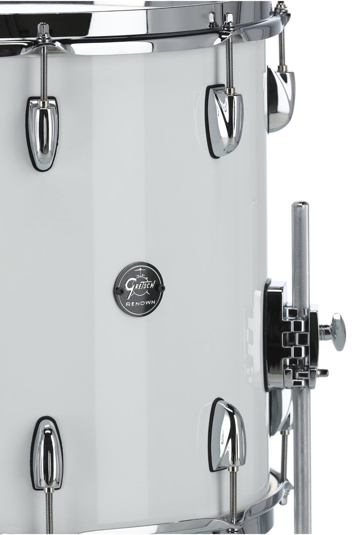 Gretsch Renown Maple Floor Tom - Piano White, 14x14 - Classic Gretsch Sound with Modern Features - Ev - Entz Music