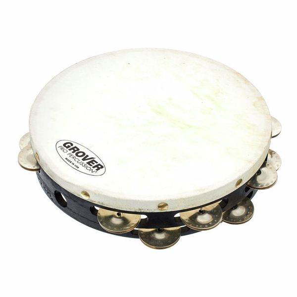 Grover 10" Double Row German Silver Tambourine - Ev - Entz Music