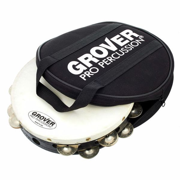 Grover 10" Double Row German Silver Tambourine - Ev - Entz Music