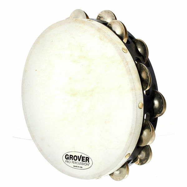 Grover 10" Double Row German Silver Tambourine - Ev - Entz Music