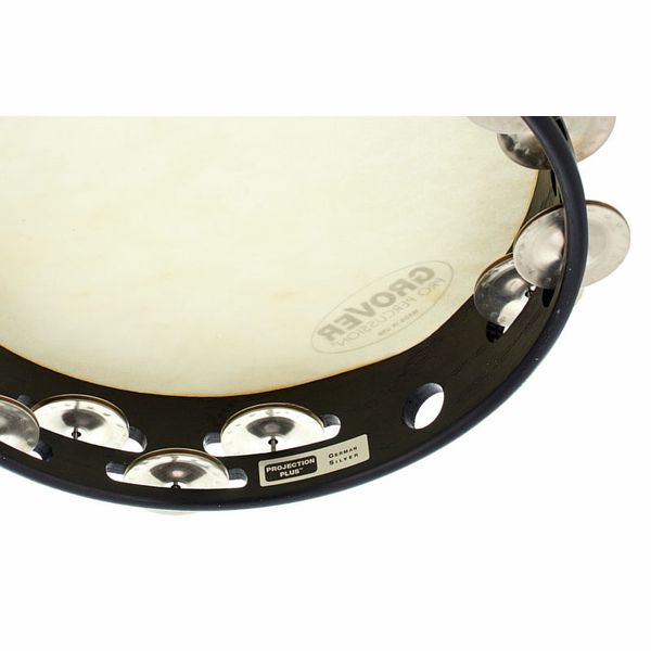 Grover 10" Double Row German Silver Tambourine - Ev - Entz Music