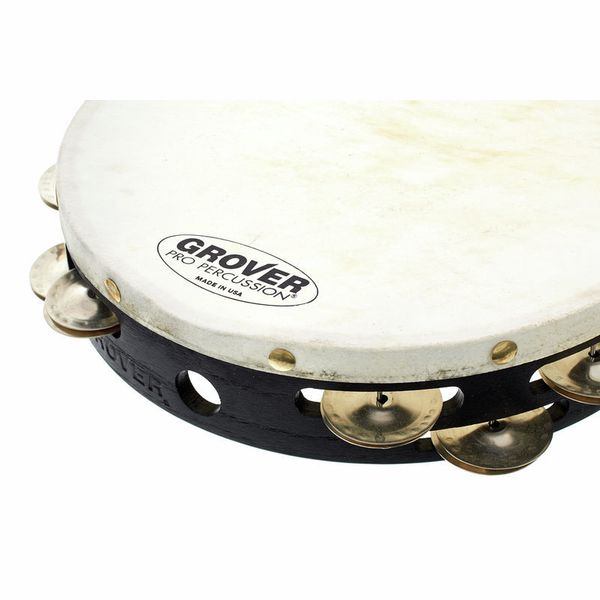 Grover 10" Double Row German Silver Tambourine - Ev - Entz Music