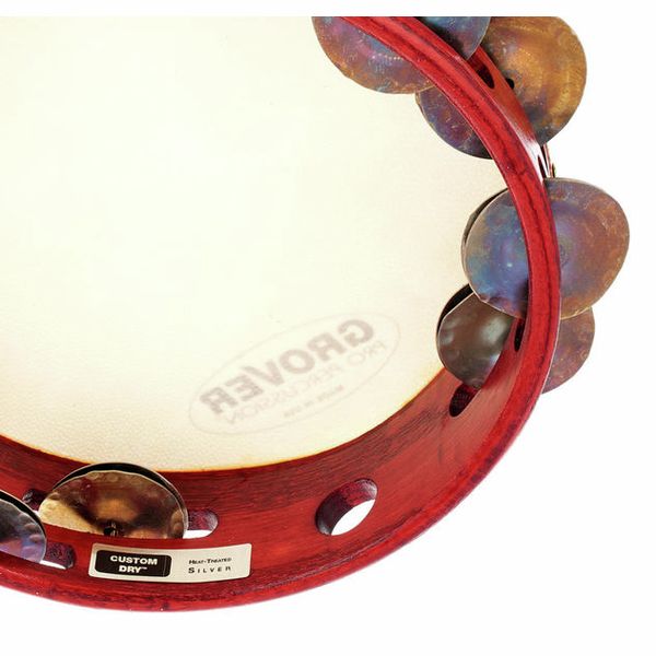 Grover 8" Double Row HT Silver Tambourine - Ev - Entz Music