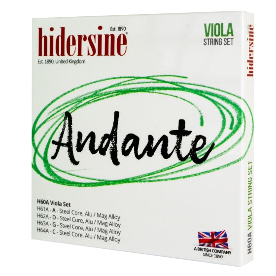 Hidersine Andante Viola strings 4/4