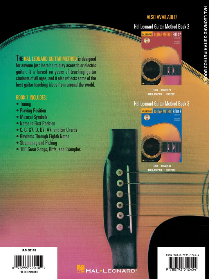 Hal Leonard Guitar Method Book 1 Second Edition - Ev - Entz Music