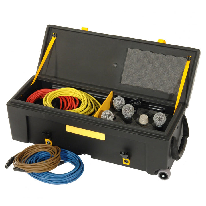 Hardcase Microphone Case for 12 Mics + Cables - Ev - Entz Music