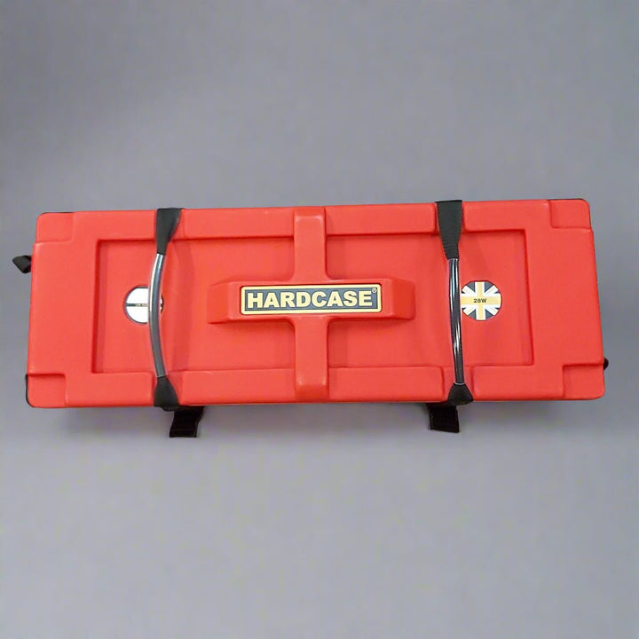 Hardcase Red 28" Hardware Case with Wheels - Durable 28 - Inch Drum Hardware Case with Wheels - Ev - Entz Music