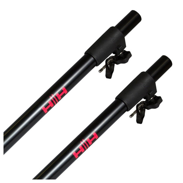 HH Electronics HH - PS200B Speaker Pole Stands, Pair, Black - Adjustable and Sturdy - Ev - Entz Music