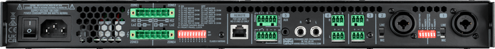 HH MZ - 280Q 4 - Zone Amplifier – 4x 280W RMS, 70/100V & 4Ω, Rack - Mountable with EQ & Remote Control - Ev - Entz Music
