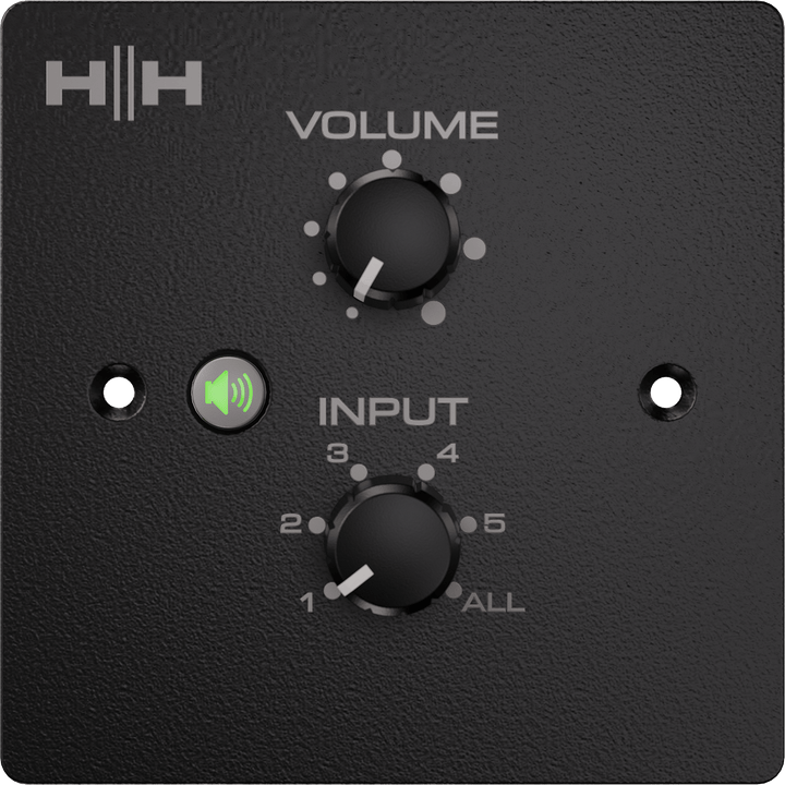 HH MZ - C2 - EU - BK Wall Volume Controller – Zone & Source Selection for MZ Series Amplifiers - Ev - Entz Music
