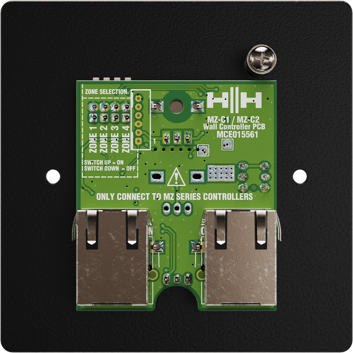HH MZ - C2 - EU - BK Wall Volume Controller – Zone & Source Selection for MZ Series Amplifiers - Ev - Entz Music