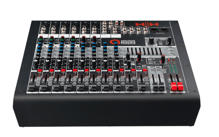 HH Q12FX Compact 12 - Channel Analogue Mixing Console – USB, DSP Effects & Graphic EQ - Ev - Entz Music