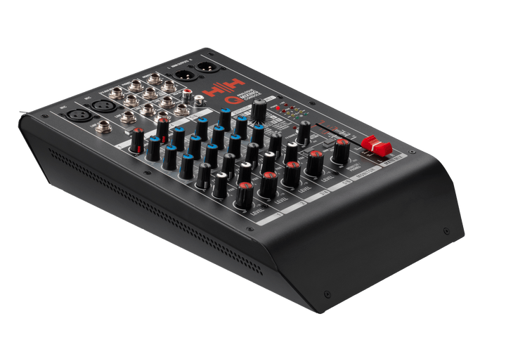 HH Q6FX Compact 6 - Channel Mixer – USB Audio, DSP Effects & 3 - Band EQ - Ev - Entz Music