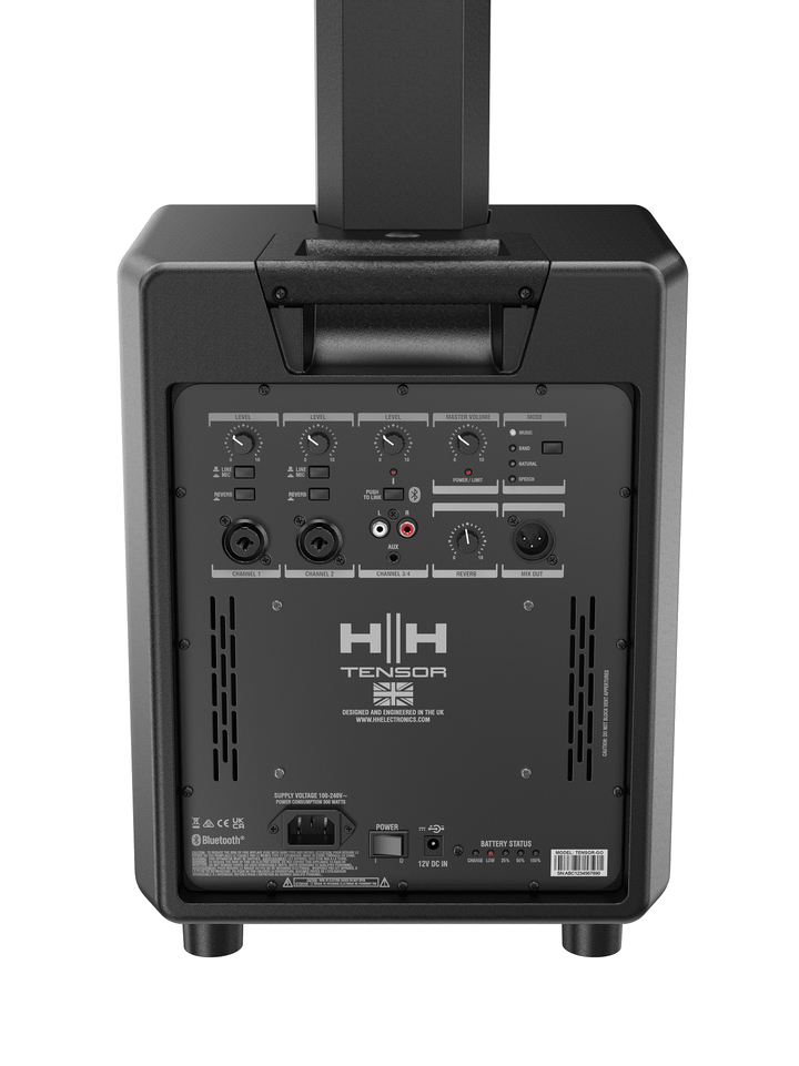 HH Tensor - GO All - in - One Column PA System: The Ultimate Portable Audio Solution - Ev - Entz Music