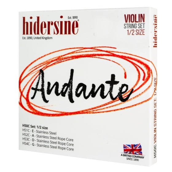 Hidersine Andante Violin strings 1/2 - Ev - Entz Music