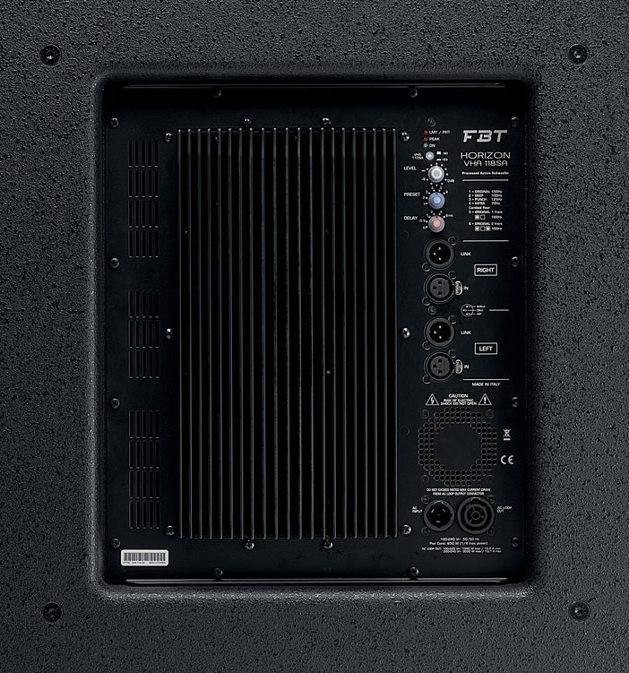 FBT VHA 118.2 SA Processed Bass reflex Active Subwoofer - 1x18" - 2500Wrms - product image 2