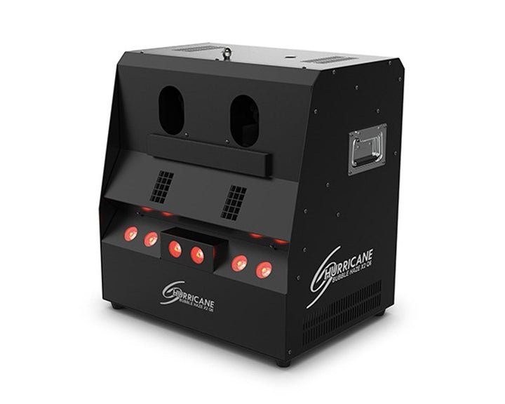 Hurricane Bubble Haze X2 Q6 Machine with 6x RGB+UV LEDs - Ev - Entz Music
