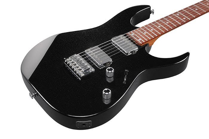 Ibanez GRG121SP Electric Guitar - Black Night Finish - Poplar Body with Classic Elite Pickups - Ev - Entz Music