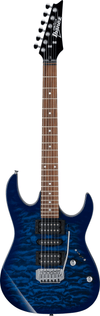 Ibanez GRX70QA Electric Guitar - Transparent Blue Burst, H - S - H Pickups, Tremolo Bridge - Ev - Entz Music