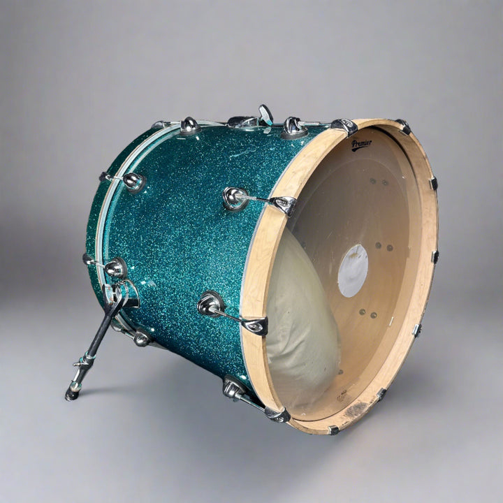 Pre-Owned Premier Genista in Green Sparkle Original Chinese Prototype Bass Drum