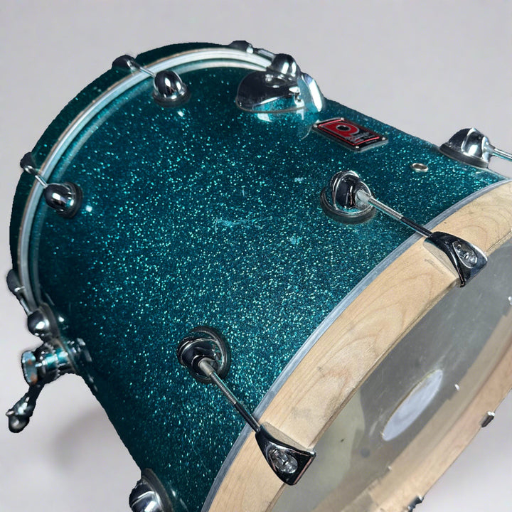 Pre-Owned Premier Genista in Green Sparkle Original Chinese Prototype Bass Drum Zoom