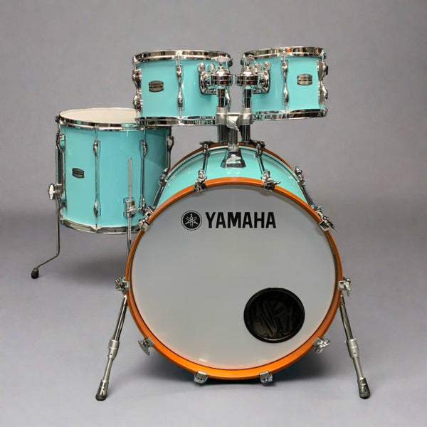 Pre-Owned Yamaha Recording Custom 4 Piece 22 inch Shell Pack - Surf Green