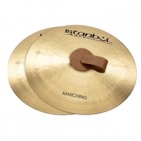 Istanbul Agop 20″ Traditional Marching Cymbals – Handcrafted Pair for School and Outdoor Use (IMB20) - Ev - Entz Music