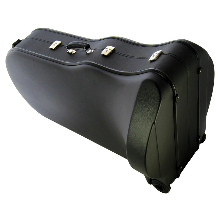 Jakob Winter JW9940 BB - Flat Tuba Case – Deluxe Wood Shell with Wheels & Plush Lining - Ev - Entz Music
