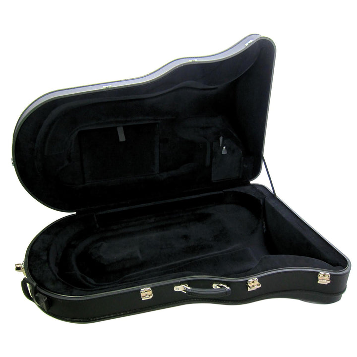 Jakob Winter JW9940 BB - Flat Tuba Case – Deluxe Wood Shell with Wheels & Plush Lining - Ev - Entz Music