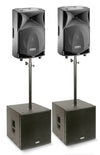 FBT JM2000 Active PA System with JMaxX 110A & Subline 115SA - Portable Sound System