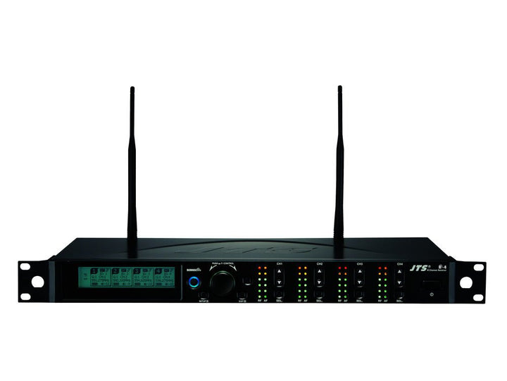 JTS R4 8 Way Wireless System – 8 Channel UHF Self Assembly Rack Kit with Flight Case (SKU: 200215) - Ev - Entz Music