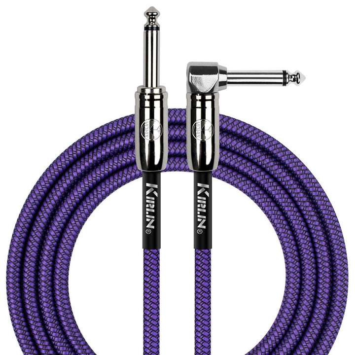 KIRLIN 20FT ANGLED CABLE - PURPLE - Ev - Entz Music