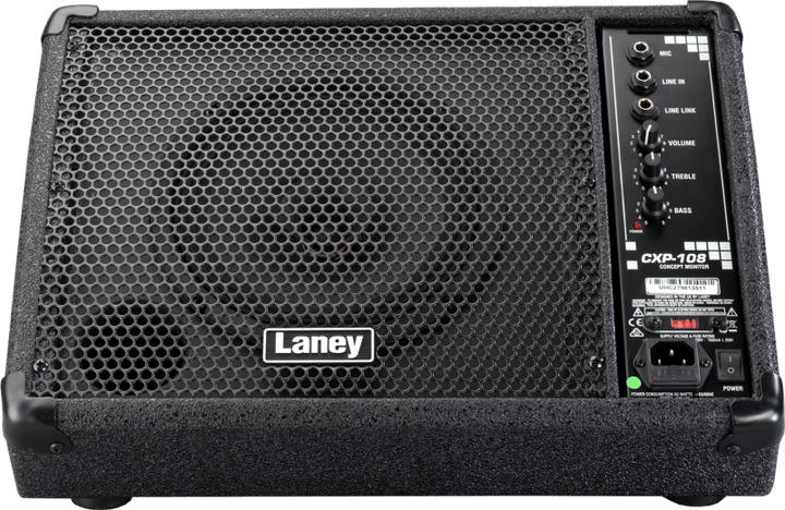 Laney Concept CXP - 108 Active Stage Monitor - 80W, 8" Coaxial Woofer with Pole Mount & Line Link - Ev - Entz Music