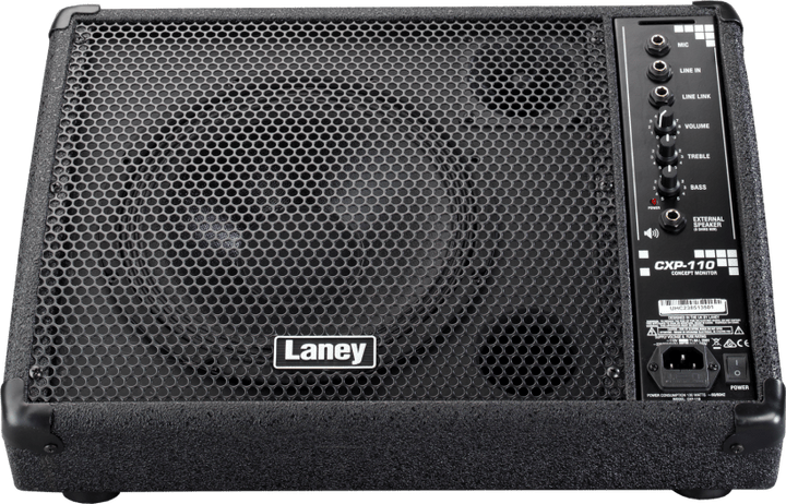 Laney Concept CXP - 110 Active Stage Monitor - 130W, 10" Woofer & HF Tweeter with Pole Mount & Line Link - Ev - Entz Music