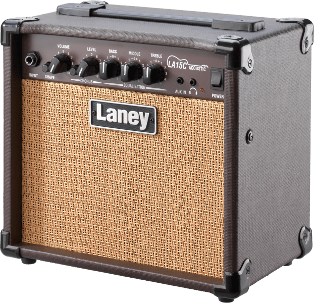 Laney LA15C Acoustic Guitar Amp - 15W Combo with 2 x 5" Woofers & Chorus - Ev - Entz Music