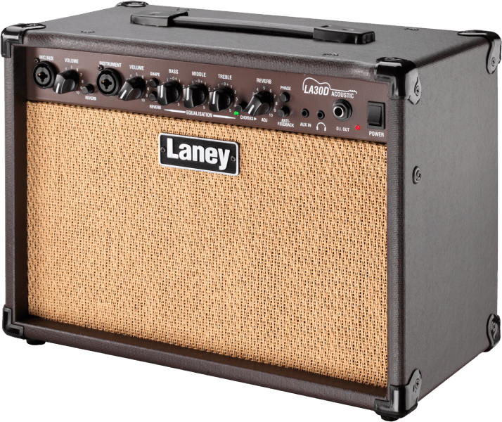 Laney LA30D Acoustic Guitar Amp - 30W Combo with 2 x 6” Woofers, Chorus & Reverb - Ev - Entz Music