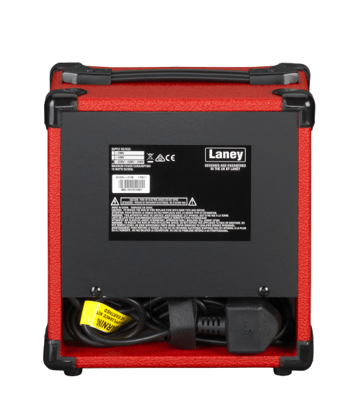Laney LX10B - RED Bass Guitar Combo – 10W, 5” Woofer, Compact Practice Amp in Red - Ev - Entz Music