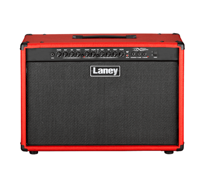 Laney LX120RT - RED 120W Guitar Combo – 2x12” HH Speakers, XTS Tone Shaping, Reverb, FX Loop - Ev - Entz Music