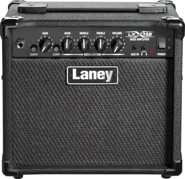 Laney LX15B Bass Guitar Combo – 15W, Dual 5” Woofers, Compact Practice Amp - Ev - Entz Music