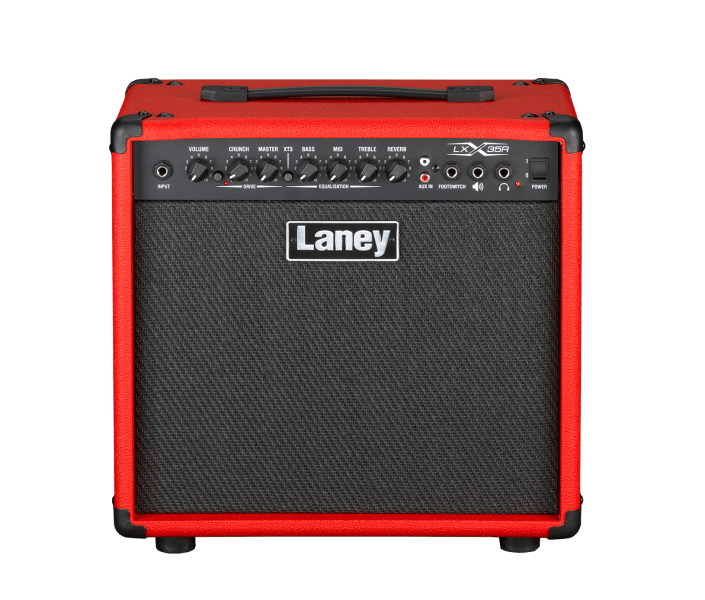 Laney LX35R - RED 35W Guitar Combo Amp – Clean & Drive Channels with Reverb - Ev - Entz Music