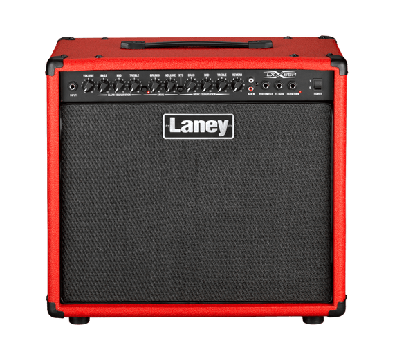 Laney LX65R - RED 65W Guitar Combo Amp – 12” Speaker, Clean & Drive Channels with Reverb - Ev - Entz Music