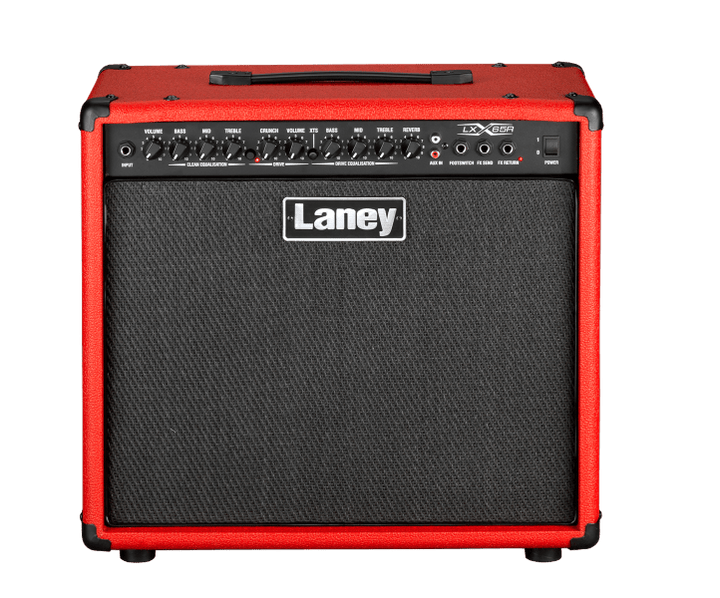 Laney LX65R - RED 65W Guitar Combo Amp – 12” Speaker, Clean & Drive Channels with Reverb - Ev - Entz Music