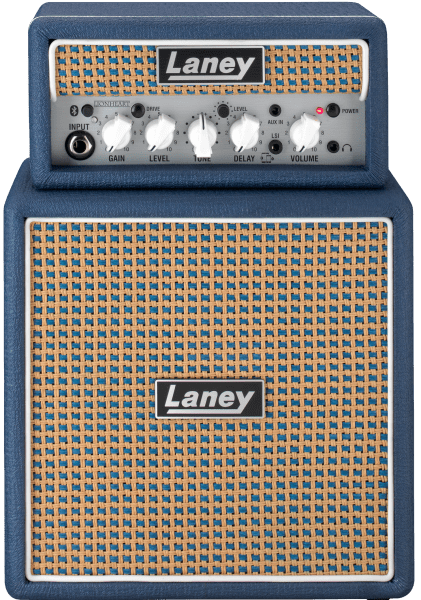 Laney MINISTACK - B - LION Bluetooth Battery Powered Guitar Amp - 6W Mini Stack with Smartphone Interface & Digital Delay - Ev - Entz Music