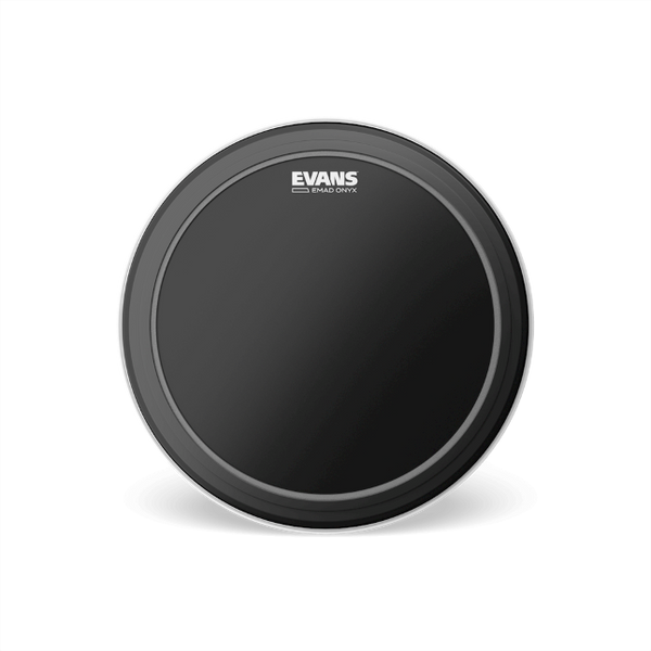 Evans EMAD Onyx Bass Batter Drumhead – 18" to 26" Sizes