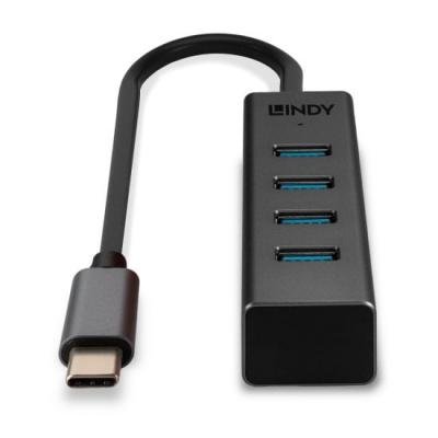 Lindy 43325 - 4 Port USB 3.2 Type C Hub for High - Speed Connectivity - Ev - Entz Music
