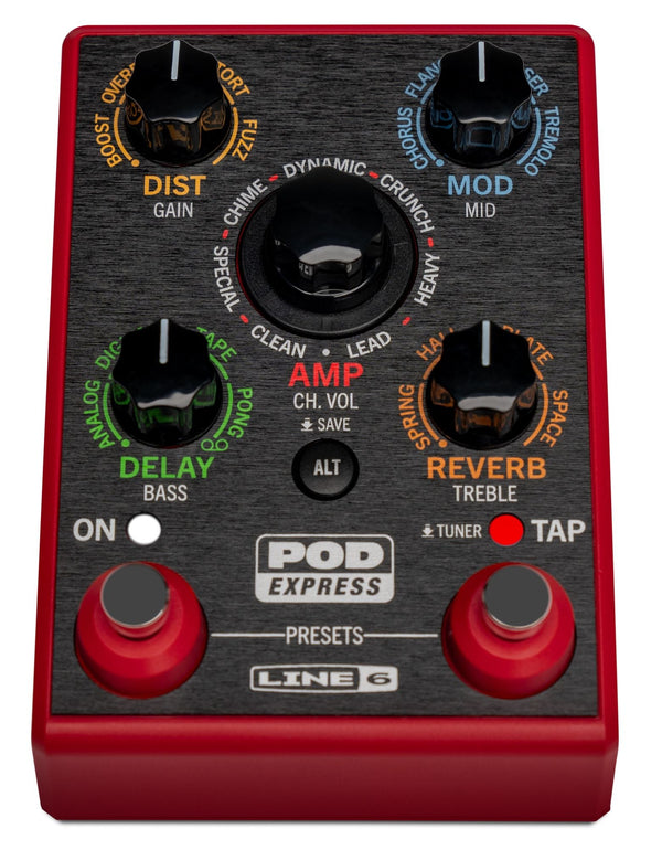 Line 6 POD Express | Guitar - Portable Amp and Effects Processor - Ev - Entz Music