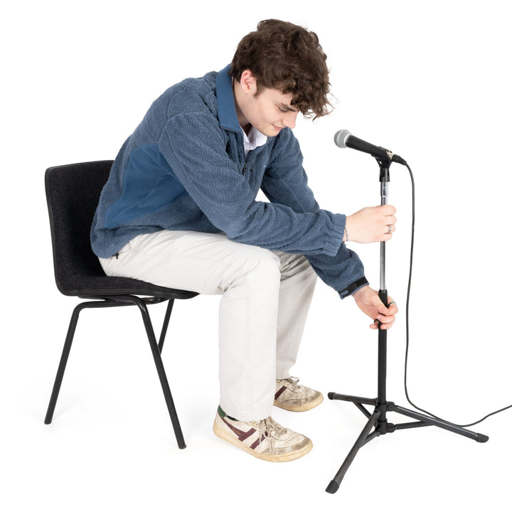 Manhasset Concertino Microphone Stand - Compact Adjustable Tripod Base (MAN3000C) - Ev - Entz Music