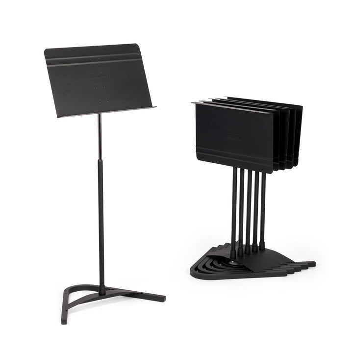 Manhasset Harmony Music Stand - Box of 6 Stackable Stands with V - Shaped Base (MAN8506) - Ev - Entz Music