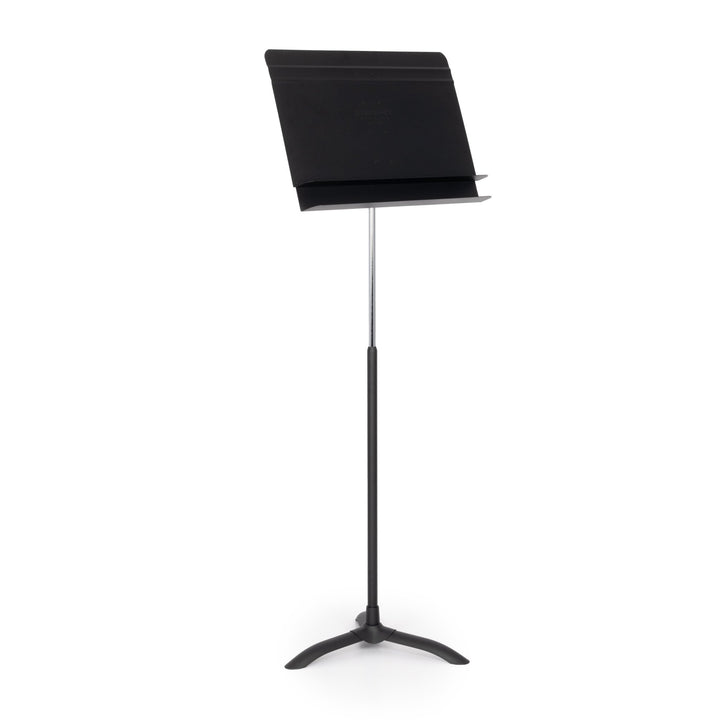 Manhasset Orchestral Music Stand - Single Stand with Extra Shelf for Accessories (MAN5001) - Ev - Entz Music