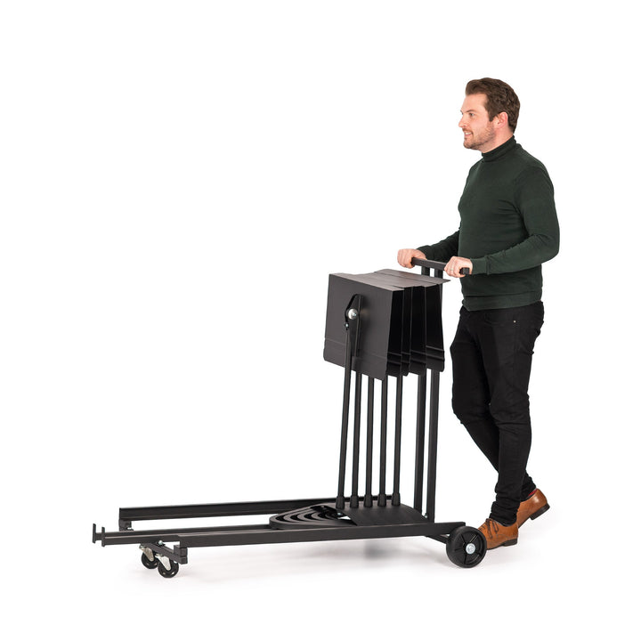 Manhasset Storage Cart for 15 Harmony Music Stands - Durable Steel with Compact Design (MAN1980) - Ev - Entz Music